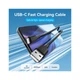 Дата кабель USB 2.0 AM to USB-C 1.0m 3A black Vention (CTHBF) (355898) - зображення 2