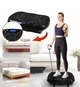 Платформа для тренувань вібраційна Renew Force Vibro Slim віброплатформа з пультом ДК та еспандерами Чорна - зображення 10