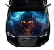 Наклейка на капот ARB 3D TUNING STUDIO Череп вогонь 1500х1200х0.15мм - изображение 1