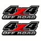 Наклейки на багажник авто ARB 3D TUNING STUDIO 4x4 off road 310х110х0.15мм=2штуки - изображение 1