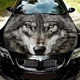 Наклейка на капот ARB 3D TUNING STUDIO Вовк сірий 1500х1200х0.15мм - зображення 1