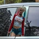 Наклейки на стойки дверей авто ARB 3D TUNING STUDIO Харли квин КЛ 500х220х0.15мм=2штуки - изображение 1