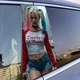 Наклейки на стойки дверей авто ARB 3D TUNING STUDIO Харли квин КЛ 500х220х0.15мм=2штуки - изображение 2