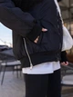 Женский бомбер черный демисезонный на молнии, стиль oversize 40-42р - изображение 3