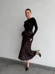 Жіноча довга спідниця в квіти Uaclothes 42 Чорний (like37211-176431364) - зображення 3