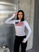 Жіночий лонгслів з принтом Uaclothes 42-44 Молочний (like37256-176891349) - изображение 1