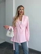 Жіночий класичний жакет з V-подібним вирізом Uaclothes 42-44 Рожевий (like37219-176511349) - изображение 2