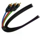 Hi-End видеокабель YPbPr 3xRCA-3xRCA 1.5 метра металлический корпус для проекционных телевизоров черный 1шт - изображение 4