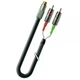 Кабель S-Video 4-pin на два разъема RCA диаметр 3.4×7.0 мм 1T-V15-01 длина 1 м позолоченные контакты - изображение 4