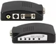 Универсальный конвертер RCA и S-Video в VGA черный Lenkeng с дополнительными регулировками яркости - изображение 4