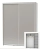 Шкаф-купе двухдверный Алекса ДСП 170*45*190 см Серый - изображение 1