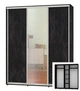 Шафа-купе тридверна Алекса ШК-04 ДСП/Дзеркало/ДСП 170*45*200 см Бетон темний - зображення 1