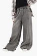 Джинсы wide leg для девочки 152 цвет серый YZTX KIDS ЦБ-00290305 - изображение 1