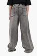 Джинсы wide leg для девочки 146 цвет серый YZTX KIDS ЦБ-00290305 - изображение 4