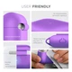 Силиконовый чехол для наушников Apple AirPods 3, Hang Case, фиолетовый, ультратонкий защитный кейс толщиной 2 мм, защита от царапин, пыли и ударов, компактный, с карабином для крепления, ArmorStandart (ARM60317) - изображение 5