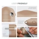 Силиконовый чехол для наушников Apple AirPods 3, Hang Case, пудровый, ультратонкий защитный кейс толщиной 2 мм, защита от царапин, пыли и ударов, компактный, с карабином для крепления, ArmorStandart (ARM60321) - изображение 5