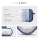 Силиконовый чехол для наушников Apple AirPods 3, Hang Case, фиолетовый, ультратонкий защитный кейс толщиной 2 мм, защита от царапин, пыли и ударов, компактный, с карабином для крепления, ArmorStandart (ARM60311) - изображение 3
