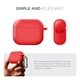 Силиконовый чехол для наушников Apple AirPods 3, Hang Case, красный, ультратонкий защитный кейс толщиной 2 мм, защита от царапин, пыли и ударов, компактный, с карабином для крепления, ArmorStandart (ARM60322) - изображение 2