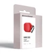 Силиконовый чехол для наушников Apple AirPods 3, Hang Case, красный, ультратонкий защитный кейс толщиной 2 мм, защита от царапин, пыли и ударов, компактный, с карабином для крепления, ArmorStandart (ARM60322) - изображение 8