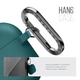 Силиконовый чехол для наушников Apple AirPods 3, Hang Case, зеленый, ультратонкий защитный кейс толщиной 2 мм, защита от царапин, пыли и ударов, компактный, с карабином для крепления, ArmorStandart (ARM60309) - изображение 4