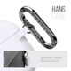 Силиконовый чехол для наушников Apple AirPods 3, Hang Case, белый, ультратонкий защитный кейс толщиной 2 мм, защита от царапин, пыли и ударов, компактный, с карабином для крепления, ArmorStandart (ARM60324) - изображение 4