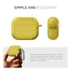 Силиконовый чехол для наушников Apple AirPods 3, Hang Case, желтый, ультратонкий защитный кейс толщиной 2 мм, защита от царапин, пыли и ударов, компактный, с карабином для крепления, ArmorStandart (ARM60325) - изображение 2
