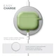 Силиконовый чехол для наушников Apple AirPods 3, Hang Case, зеленый, ультратонкий защитный кейс толщиной 2 мм, защита от царапин, пыли и ударов, компактный, с карабином для крепления, ArmorStandart (ARM60315) - изображение 7