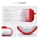 Силиконовый чехол для наушников Apple AirPods Pro 2 2022, Hang Case, красный, ультратонкий защитный кейс толщиной 2 мм, защита от царапин, пыли и ударов, компактный, с карабином для крепления, ArmorStandart (ARM68597) - изображение 3