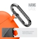 Силиконовый чехол для наушников Apple AirPods Pro 2 2022, Hang Case, оранжевый, ультратонкий защитный кейс толщиной 2 мм, защита от царапин, пыли и ударов, компактный, с карабином для крепления, ArmorStandart (ARM68594) - изображение 4