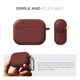 Силиконовый чехол для наушников Apple AirPods Pro 2 2022, Hang Case, коричневый, ультратонкий защитный кейс толщиной 2 мм, защита от царапин, пыли и ударов, компактный, с карабином для крепления, ArmorStandart (ARM68599) - изображение 2
