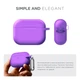 Силиконовый чехол для наушников Apple AirPods Pro 2 2022, Hang Case, фиолетовый, ультратонкий защитный кейс толщиной 2 мм, защита от царапин, пыли и ударов, компактный, с карабином для крепления, ArmorStandart (ARM68595) - изображение 2