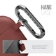 Силиконовый чехол для наушников Apple AirPods Pro 2 2022, Hang Case, коричневый, ультратонкий защитный кейс толщиной 2 мм, защита от царапин, пыли и ударов, компактный, с карабином для крепления, ArmorStandart (ARM68599) - изображение 4