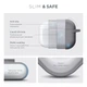 Силиконовый чехол для наушников Apple AirPods Pro 2 2022, Hang Case, серый, ультратонкий защитный кейс толщиной 2 мм, защита от царапин, пыли и ударов, компактный, с карабином для крепления, ArmorStandart (ARM68587) - изображение 3
