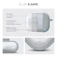 Силиконовый чехол для наушников Apple AirPods Pro 2 2022, Hang Case, люминесцентный, ультратонкий защитный кейс толщиной 2 мм, защита от царапин, пыли и ударов, компактный, с карабином для крепления, ArmorStandart (ARM68592) - изображение 3