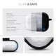 Силиконовый чехол для наушников Apple AirPods Pro 2 2022, Hang Case, черный, ультратонкий защитный кейс толщиной 2 мм, защита от царапин, пыли и ударов, компактный, с карабином для крепления, ArmorStandart (ARM68601) - изображение 3