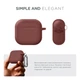 Силиконовый чехол для наушников Apple AirPods 4, Hang Case, коричневый, ультратонкий защитный кейс толщиной 2 мм, защита от царапин, пыли и ударов, компактный, с карабином для крепления, ArmorStandart (ARM81294) - изображение 2