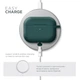 Силиконовый чехол для наушников Apple AirPods Pro 2 2022, Hang Case, зеленый, ультратонкий защитный кейс толщиной 2 мм, защита от царапин, пыли и ударов, компактный, с карабином для крепления, ArmorStandart (ARM68591) - изображение 7