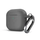 Силіконовий чохол для навушників Apple AirPods 4, Hang Case, сірий, ультратонкий захисний кейс товщиною 2 мм, захист від подряпин, пилу та ударів, компактний, з карабіном для кріплення, ArmorStandart (ARM81278) - зображення 1