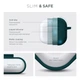 Силиконовый чехол для наушников Apple AirPods 4, Hang Case, зеленый, ультратонкий защитный кейс толщиной 2 мм, защита от царапин, пыли и ударов, компактный, с карабином для крепления, ArmorStandart (ARM81280) - изображение 3