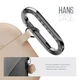 Силиконовый чехол для наушников Apple AirPods 4, Hang Case, пудровый, ультратонкий защитный кейс толщиной 2 мм, защита от царапин, пыли и ударов, компактный, с карабином для крепления, ArmorStandart (ARM81291) - изображение 4