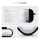 Силиконовый чехол для наушников Apple AirPods 4, Hang Case, черный, ультратонкий защитный кейс толщиной 2 мм, защита от царапин, пыли и ударов, компактный, с карабином для крепления, ArmorStandart (ARM81277) - изображение 3