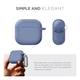 Силиконовый чехол для наушников Apple AirPods 4, Hang Case, фиолетовый, ультратонкий защитный кейс толщиной 2 мм, защита от царапин, пыли и ударов, компактный, с карабином для крепления, ArmorStandart (ARM81282) - изображение 2