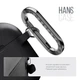 Силиконовый чехол для наушников Apple AirPods 4, Hang Case, черный, ультратонкий защитный кейс толщиной 2 мм, защита от царапин, пыли и ударов, компактный, с карабином для крепления, ArmorStandart (ARM81277) - изображение 4