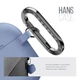 Силиконовый чехол для наушников Apple AirPods 4, Hang Case, фиолетовый, ультратонкий защитный кейс толщиной 2 мм, защита от царапин, пыли и ударов, компактный, с карабином для крепления, ArmorStandart (ARM81282) - изображение 4