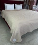 Покривало-плед Maison D'or Serap beige 220*240 вафельне - зображення 1