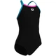 Купальник закритий для дівчат Arena SWIMSUIT LIGHT DROP SOLID Чорний 128 см (005919-589 128) - зображення 3