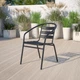Стул садовый металлический Garden Chair Trento SC-017C Черный - изображение 2