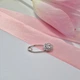 Серебряная Брошка булавка шпилька Цветок Малинка с Белыми Камнями серебро 925 пробы 704329р 1.70г - изображение 2