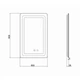Зеркало Qtap Mideya (DC-F911) 500х800 с LED-подсветкой Touch, с антизапотеванием, с часами, диммером, регулировка яркости QT2078F911W - изображение 2