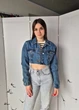 Укороченная джинсовая женская куртка Denim Co 16401 Синяя XS (на укр 40-42) - изображение 3